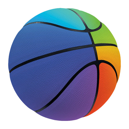 Rainbow Gradient Print Basketball