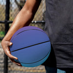 Rainbow Gradient Print Basketball