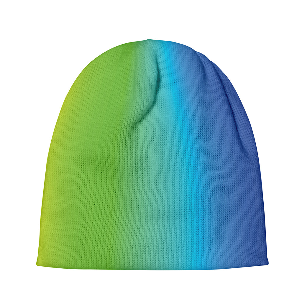 Rainbow Gradient Print Beanie