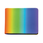 Rainbow Gradient Print Bifold Wallet