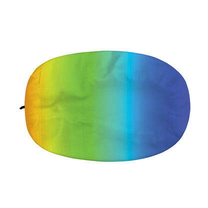 Rainbow Gradient Print Car Side Mirror Covers