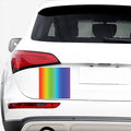 Rainbow Gradient Print Car Sticker