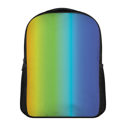 Rainbow Gradient Print Casual Backpack