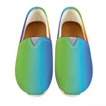 Rainbow Gradient Print Casual Shoes