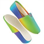 Rainbow Gradient Print Casual Shoes