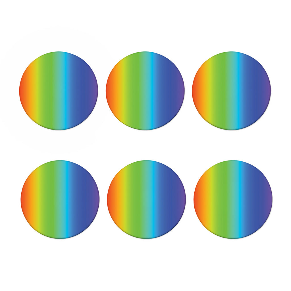 Rainbow Gradient Print Coaster Set