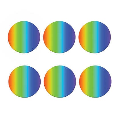 Rainbow Gradient Print Coaster Set