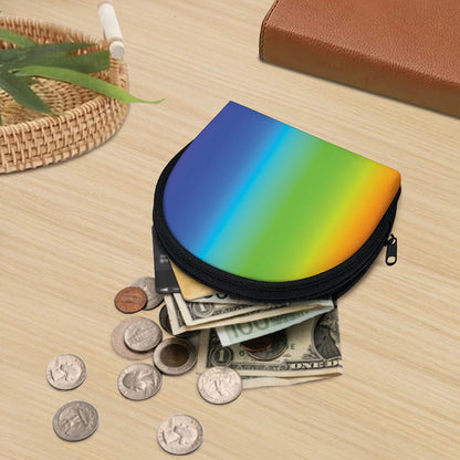 Rainbow Gradient Print Coin Purse