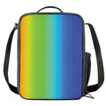 Rainbow Gradient Print Crossbody Lunch Bag