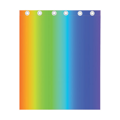 Rainbow Gradient Print Curtain