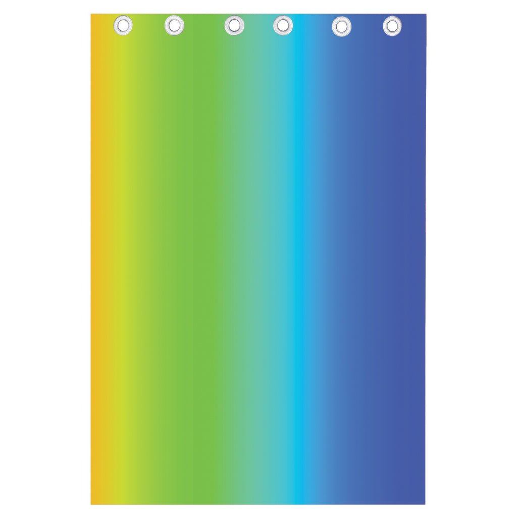 Rainbow Gradient Print Curtain