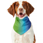 Rainbow Gradient Print Dog Bandana