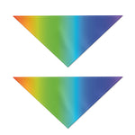 Rainbow Gradient Print Dog Bandana