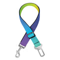 Rainbow Gradient Print Dog Seat Belt