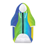 Rainbow Gradient Print Dog Zip Up Hoodie