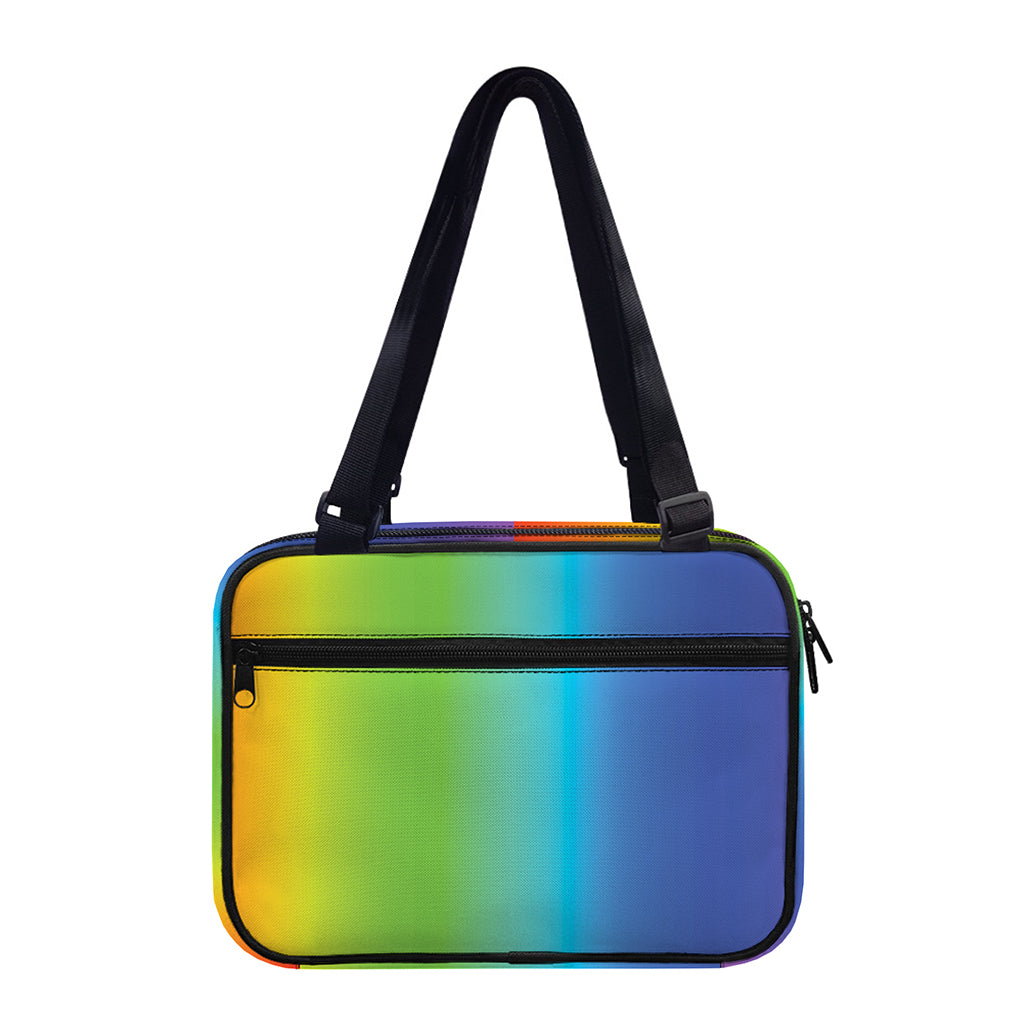 Rainbow Gradient Print Double Strap Bible Bag