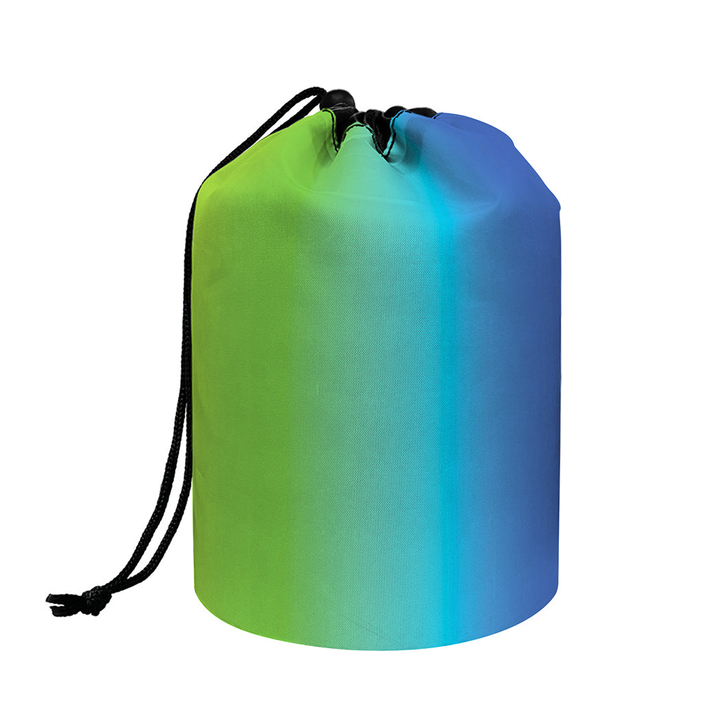Rainbow Gradient Print Drawstring Makeup Bag