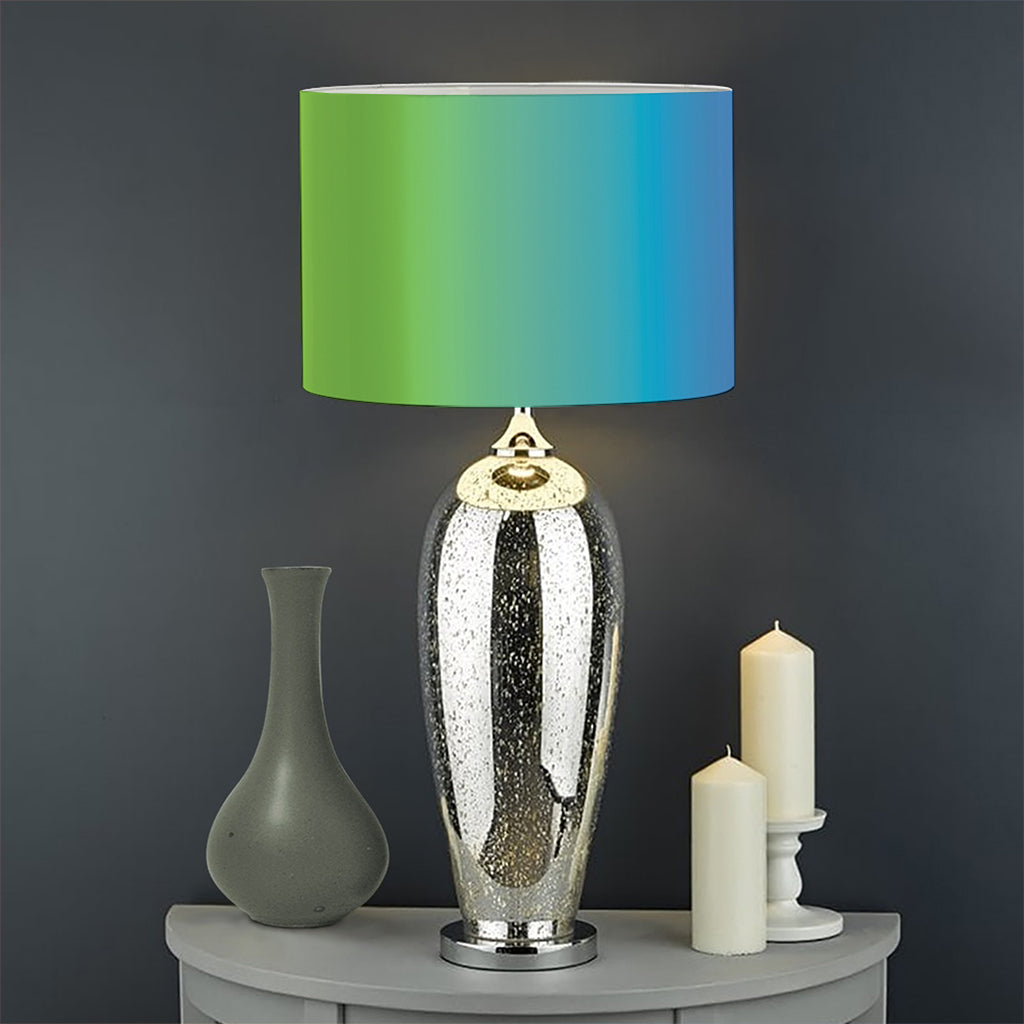 Rainbow Gradient Print Drum Lamp Shade