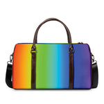 Rainbow Gradient Print Duffle Bag