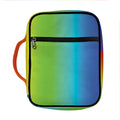 Rainbow Gradient Print Front Pocket Bible Bag