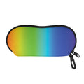 Rainbow Gradient Print Glasses Case