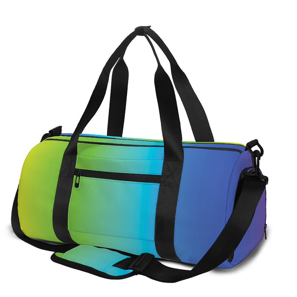 Rainbow Gradient Print Gym Bag
