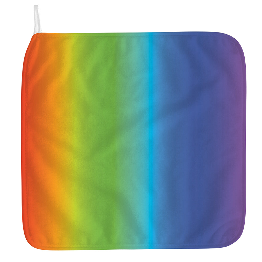 Rainbow Gradient Print Hand Towel