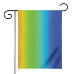 Rainbow Gradient Print House Flag