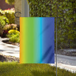 Rainbow Gradient Print House Flag