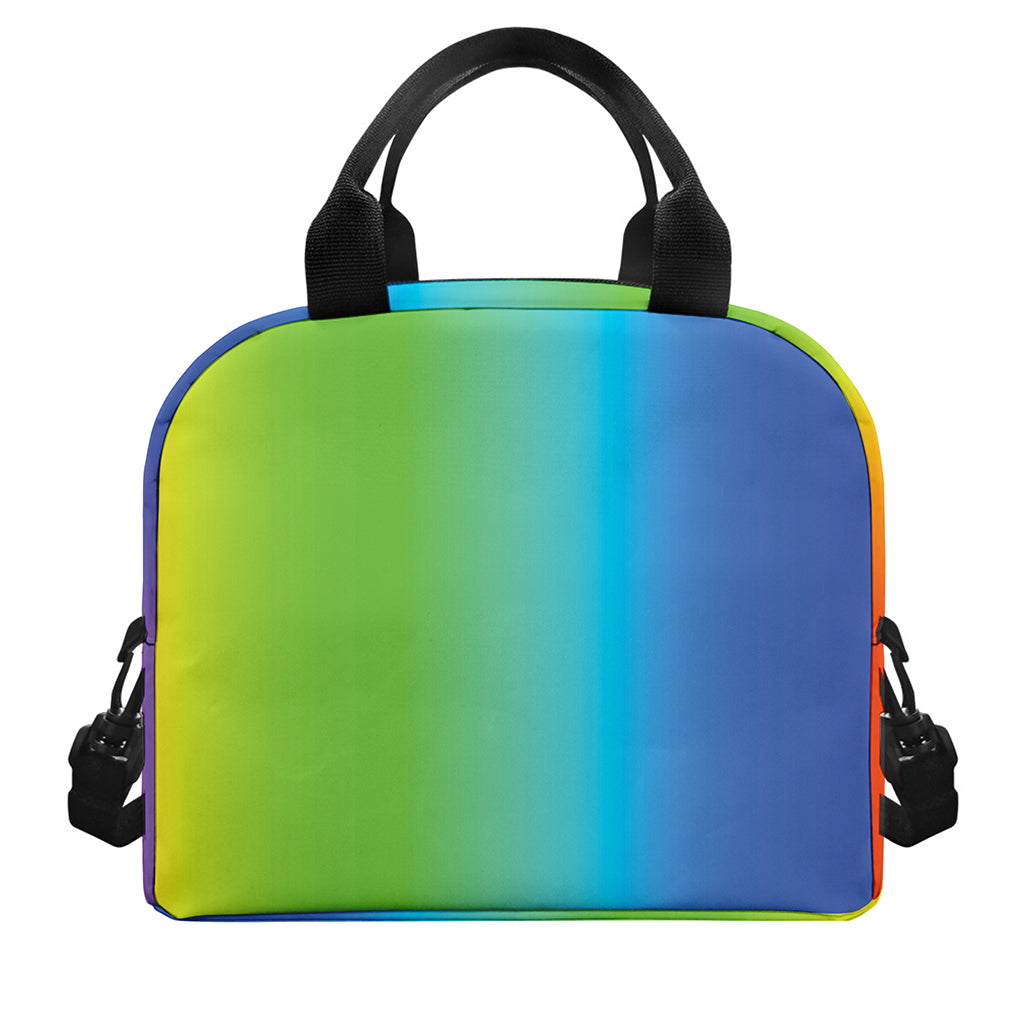 Rainbow Gradient Print Insulated Lunch Bag
