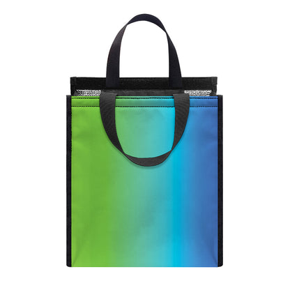 Rainbow Gradient Print Insulated Lunch Tote