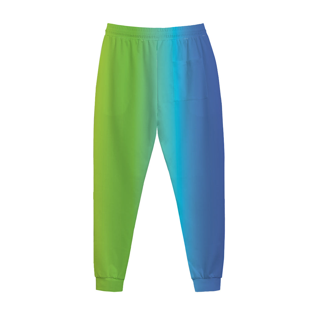 Rainbow Gradient Print Jogger Pants