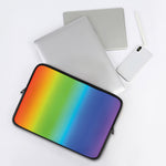 Rainbow Gradient Print Laptop Sleeve