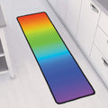 Rainbow Gradient Print Long Kitchen Mat