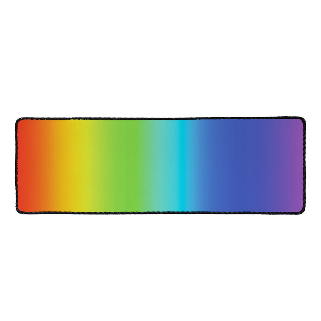 Rainbow Gradient Print Long Kitchen Mat