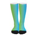 Rainbow Gradient Print Long Socks