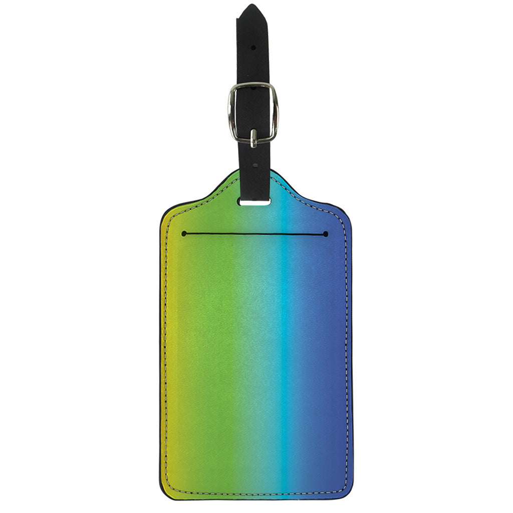 Rainbow Gradient Print Luggage Tag