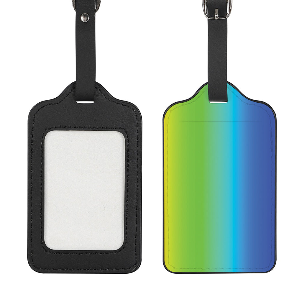 Rainbow Gradient Print Luggage Tag