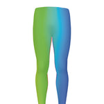 Rainbow Gradient Print Men's leggings