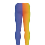 Rainbow Gradient Print Men's leggings