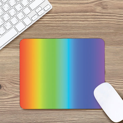 Rainbow Gradient Print Mouse Pad