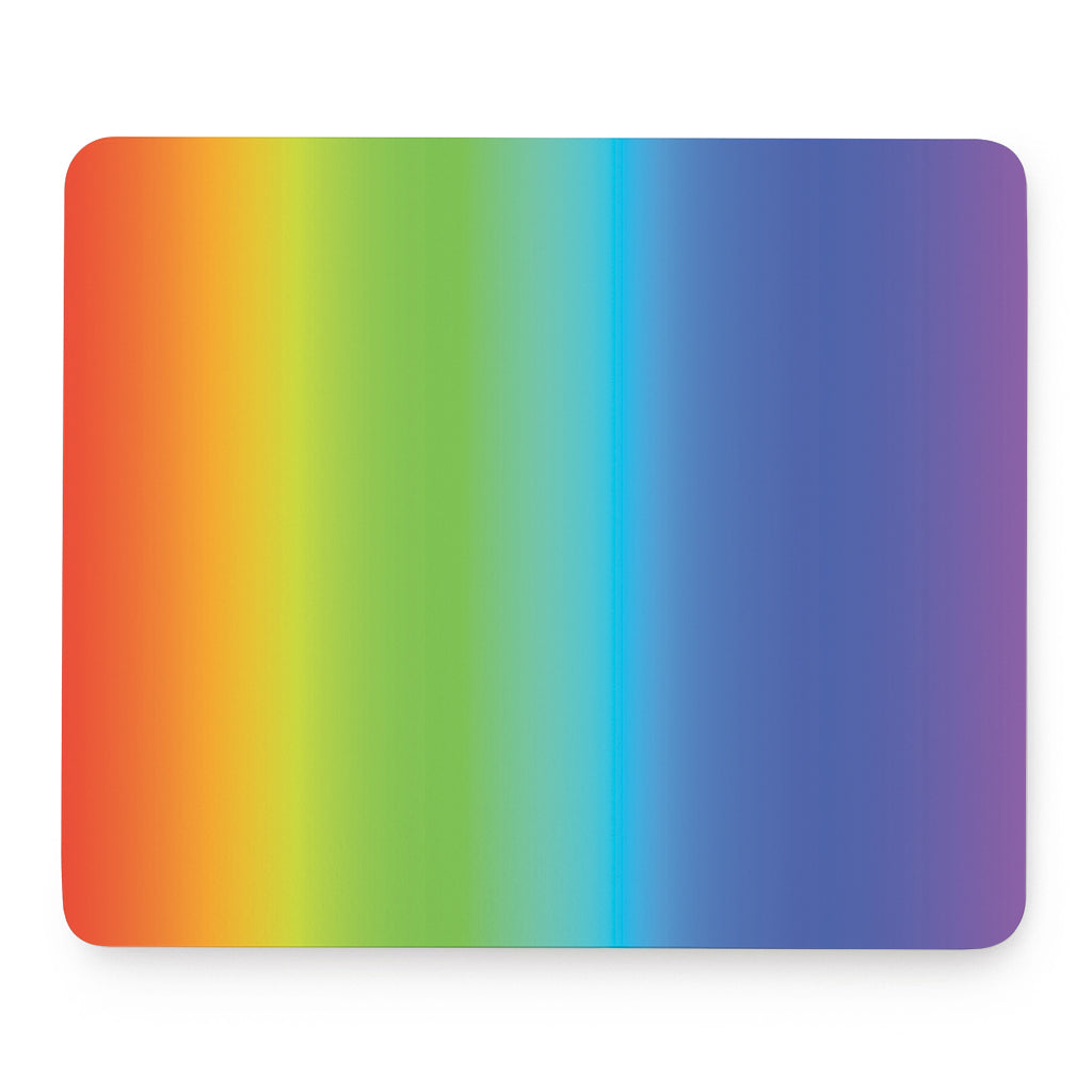 Rainbow Gradient Print Mouse Pad