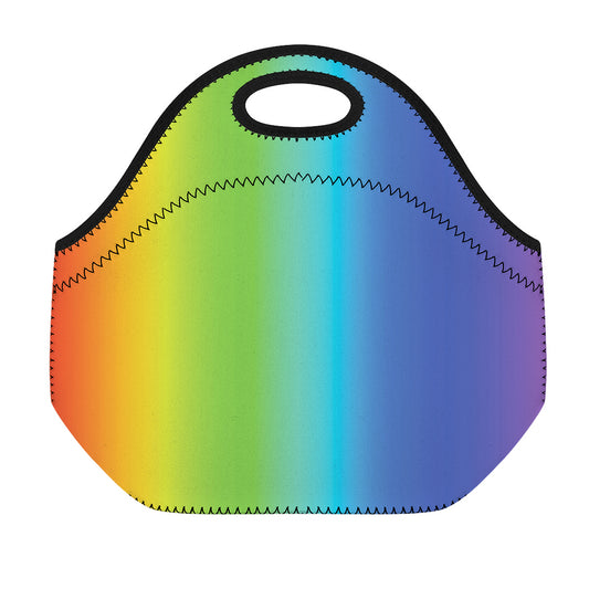 Rainbow Gradient Print Neoprene Lunch Bag