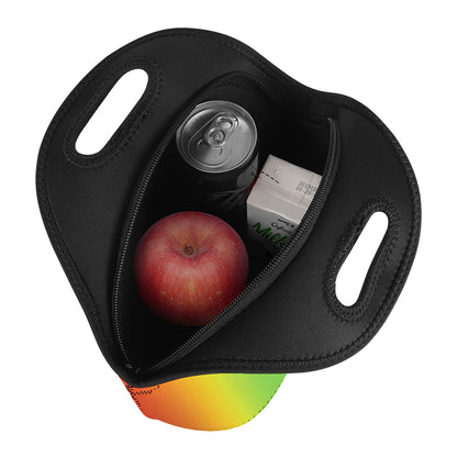 Rainbow Gradient Print Neoprene Lunch Bag