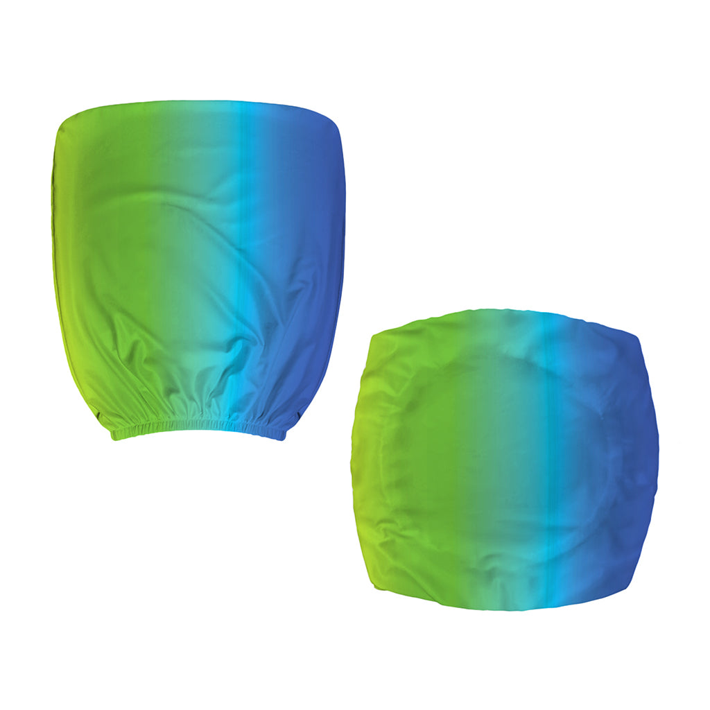 Rainbow Gradient Print Office Chair Cover