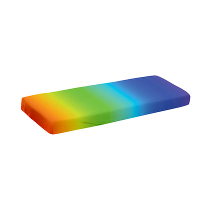 Rainbow Gradient Print Piano Keyboard Cover