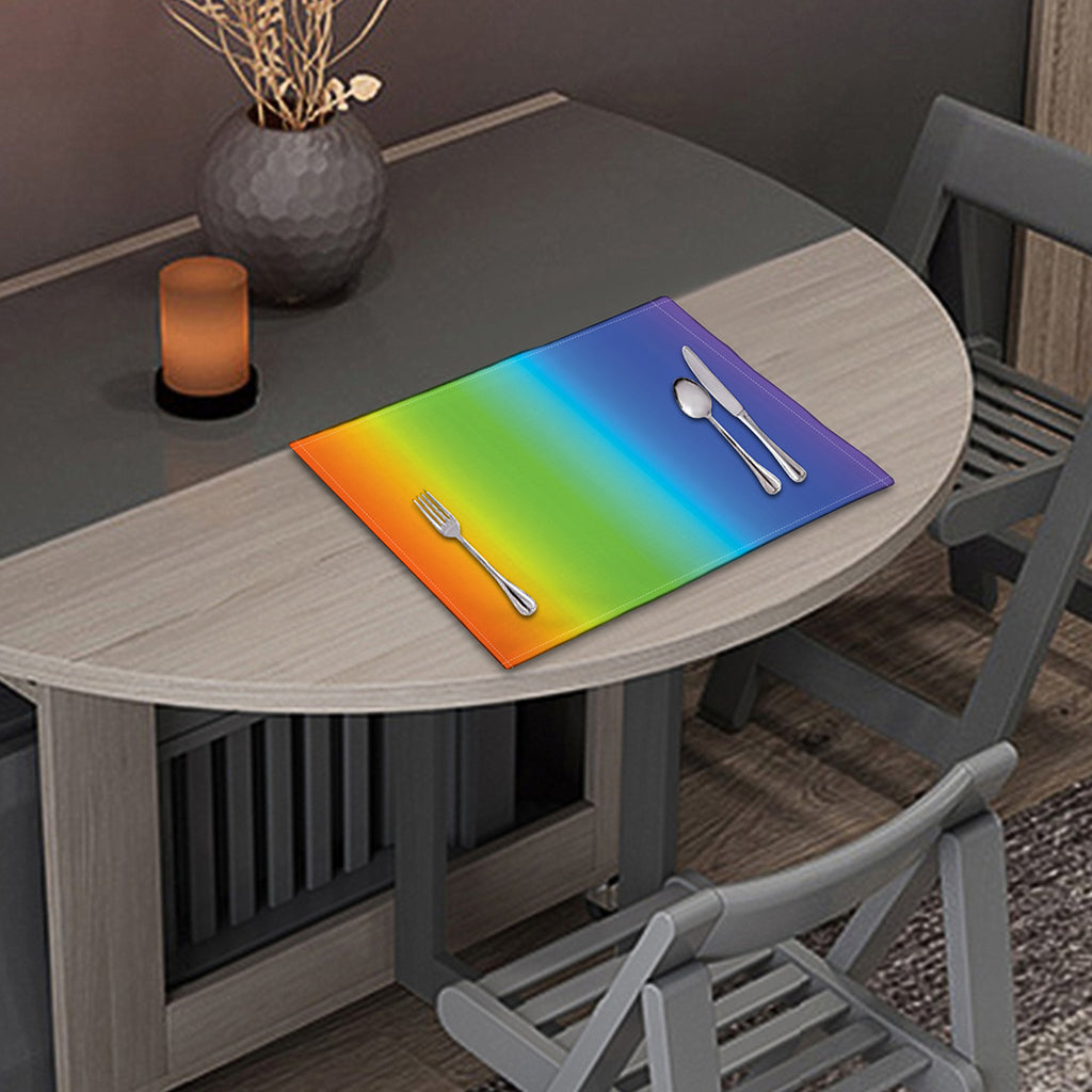 Rainbow Gradient Print Placemat