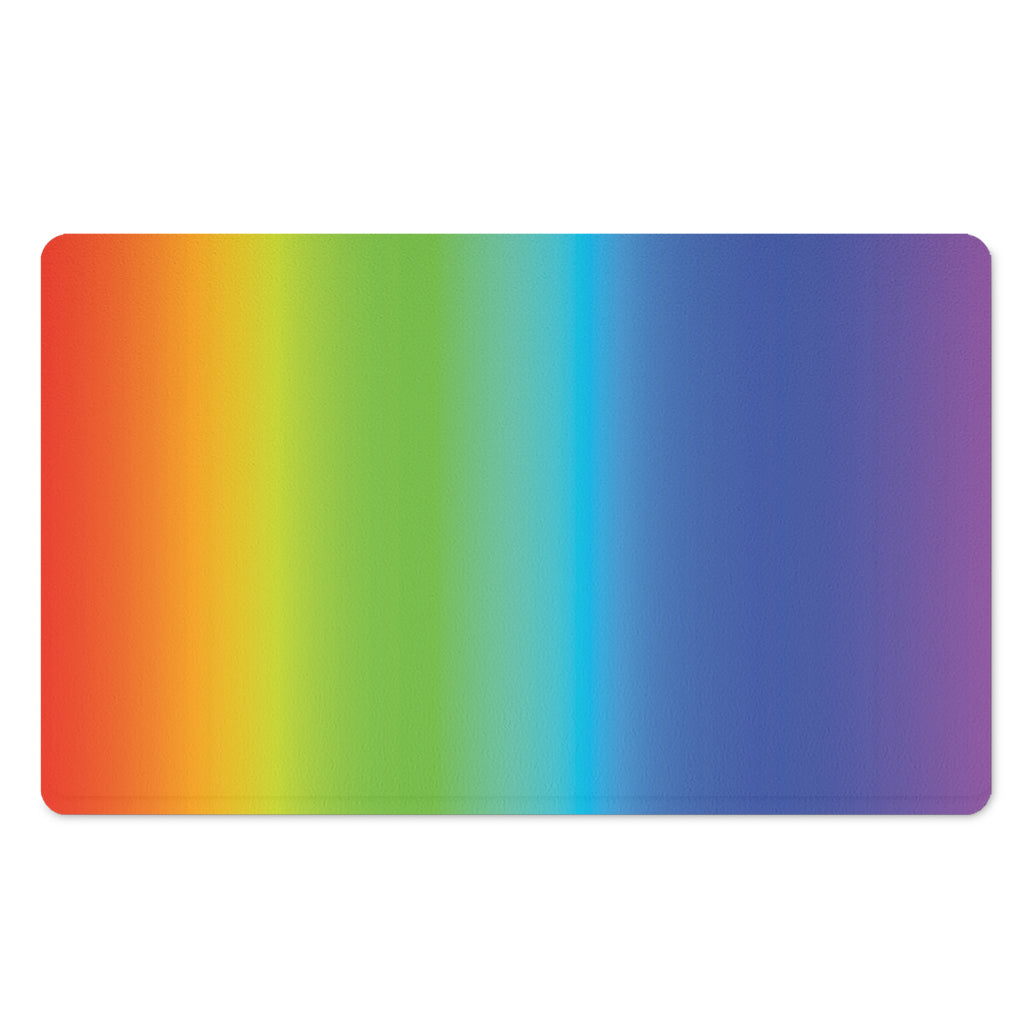 Rainbow Gradient Print Polyester Doormat