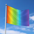 Rainbow Gradient Print Polyester Flag