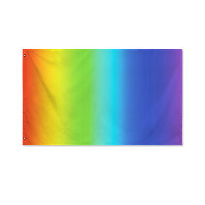 Rainbow Gradient Print Polyester Flag